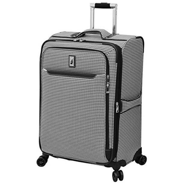 LONDON FOG Cambridge II Softside Expandable Spinner Luggage, Black