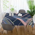 thumbnail image 3 of Yayeee Tablecloths 60" x 120" Rectangle Wrinkle Resistant Party Table Cover, Black Stripes, 3 of 8