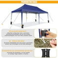 thumbnail image 2 of COBIZI Canopy Tent 10X20 Pop-up Canopy with Trolley Case and Rolled Edges,Instant Portable Tent for Outdoor Events,Great for Parties,Weddings,Camping and Beach,Dark Blue, 2 of 7