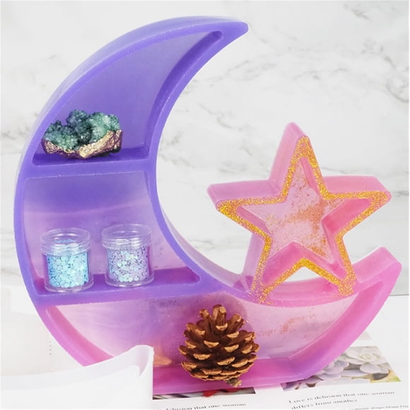 DIY Star Jewelry Organizer Molds Crescent Display Stand