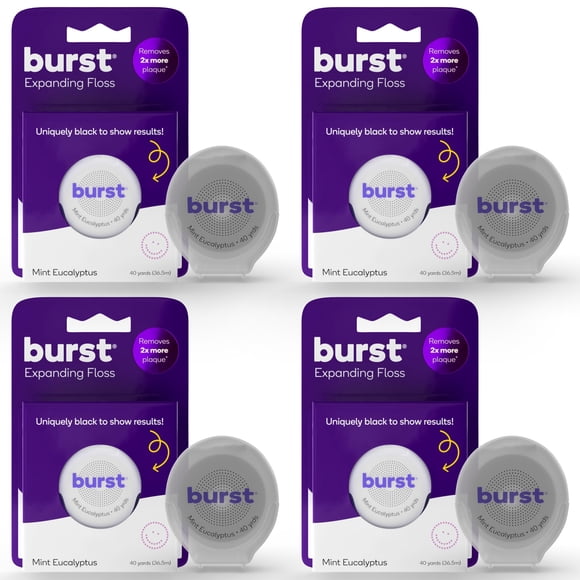 Dental Floss Burst Expanding Mint Eucalipto, 160 yardas