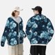thumbnail image 4 of Balery Ink Rose Sudadera ligera de manga larga con capucha y protección solar UPF 50+ para hombre y mujer, ideal para pesca y running-3X-Large, 4 of 7