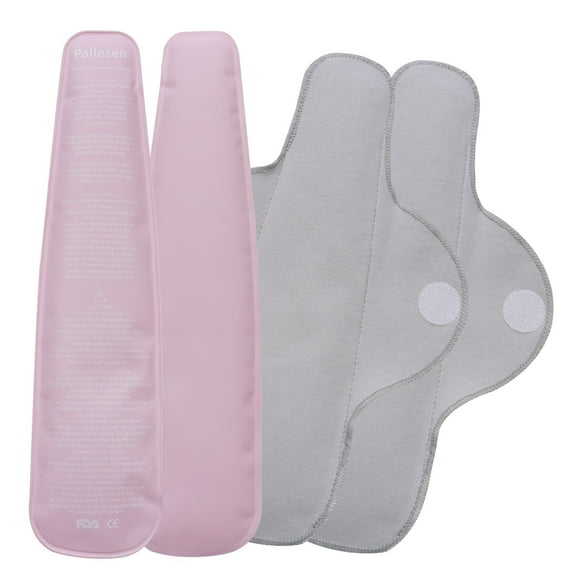 Pallesen Reusable Perineal Ice Packs Cooling Pad Postpartum Cold Pack Hemorrhoid Pain Relief Pink