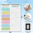 thumbnail image 3 of Meal Planner Notebook 8.5x11”, 50 Sheets Magnetic, Double Helix Meal & Grocery List, Wall-Mountable Menu Planner for Daily & Weekly Plan, 3 of 8