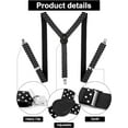 thumbnail image 4 of Suspender Bow Tie Set Clip On Y Shape Adjustable Braces, Suspenders Shoulder Straps for Halloween Cosplay Party, 4 of 6