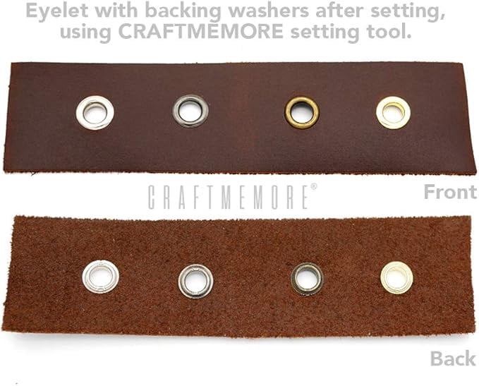 CRAFTME STUDIO 6 mm Stainless Steel Grommets Eyelets for Clothing, Bead Cores, Canvas and Shoes, 100 PCS