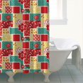 thumbnail image 4 of Pioneer Flower Floral Print Pattern Shower Curtain 84"x72", Bathroom Decorative Shower Curtain Set with 12 Hooks, Waterproof Washable, 4 of 6