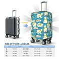 thumbnail image 4 of Naloa Cute Polar Bear Fishing Elastic Suitcase Protector, Travel Suitcase Protector Cover Fits 18-32in Suitcase(No luggage included)-Medium, 4 of 7
