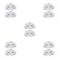 thumbnail image 3 of Guardoinrt 2pcs Cute Smiling Clouds For Decorative Wall Stickers Cloud Wall Boards ABS 3d Wall Board Easy To Install type 2 5Set, 3 of 6