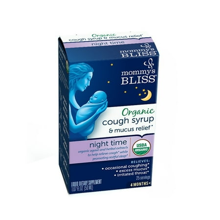 Mommy's Bliss Organic Baby Cough Syrup & Mucus Relief Night Time2.0 fl oz(pack of