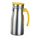 thumbnail image 3 of Jarra térmica de acero inoxidable para café de 1 litro, hervidor con aislamiento al vacío a prueba de fugas de agua. Amarillo con asa, 3 of 9