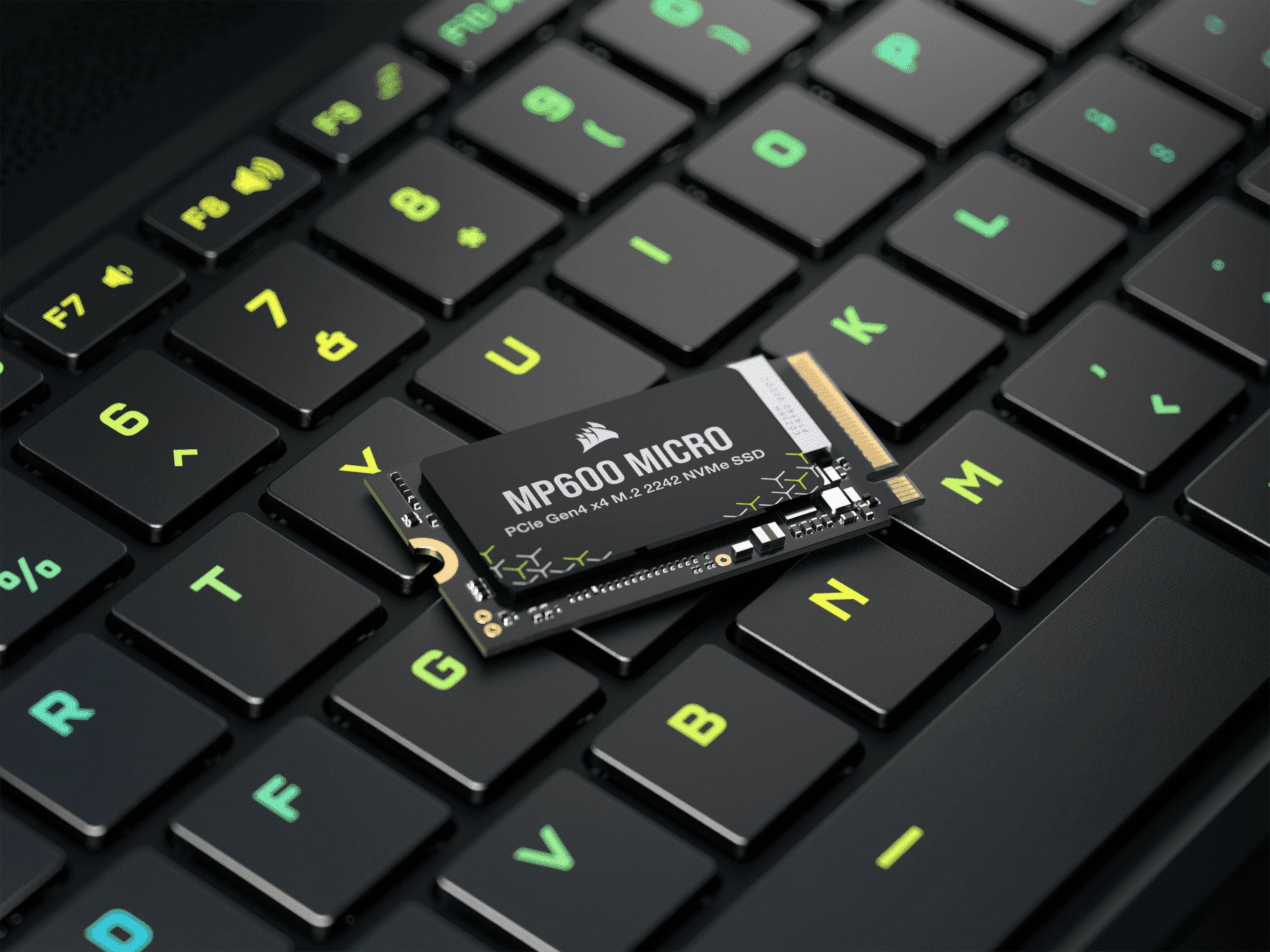 Corsair MP600 Micro 1TB M.2 NVMe PCIe x4 Gen4 2 SSD – M.2 2242