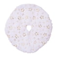 thumbnail image 4 of jifeng Mini Christmas Tree Skirt 15" Tree Apron for Farmhouse Holiday Doorway Gold Stars, 4 of 9