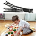 thumbnail image 6 of Milisten 1Set Realistic Plastic Train Track Black Highspeed Railroads for Model Train Layout, 6 of 7