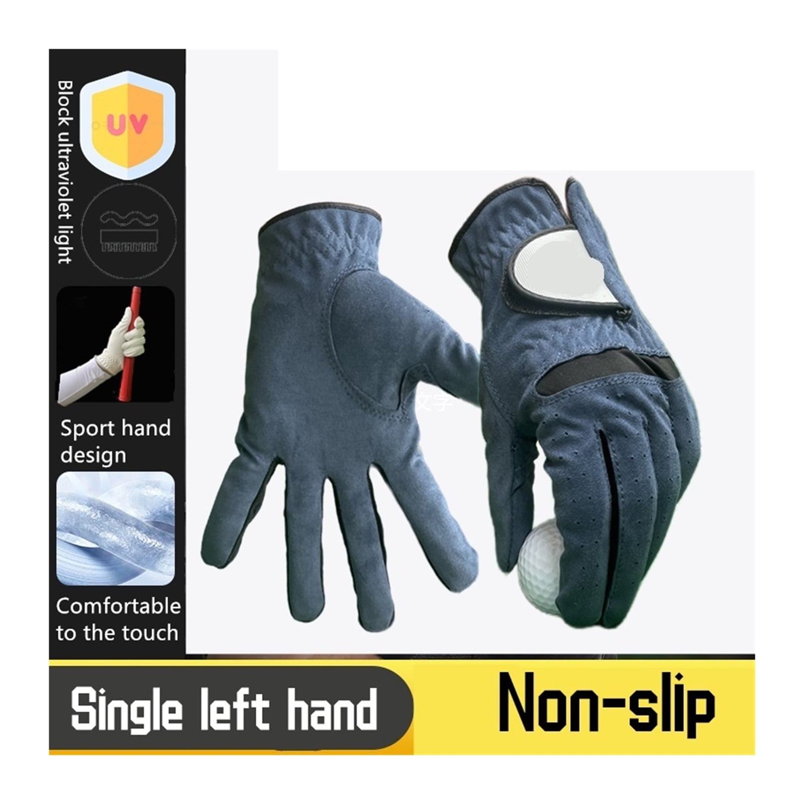 Golf Gloves,Non Slip, Comfortable Breathable Golf Men's Left Hand Gloves ,Flexible and Comfortable