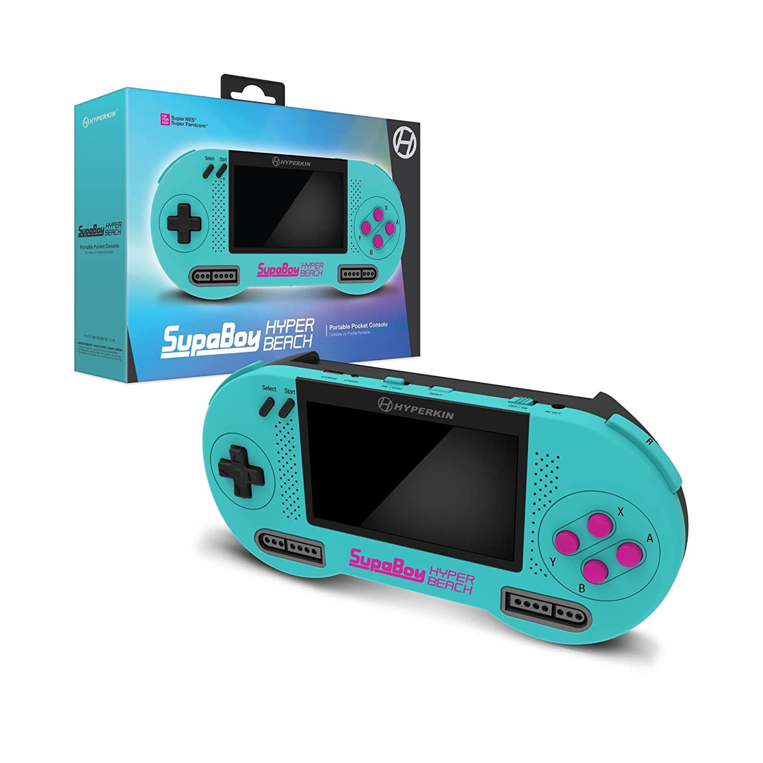 Hyperkin Supaboy Blackgold Portable Pocket Console For Super Nes/super