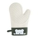 thumbnail image 2 of pstuiky Juego de guantes de cocina antideslizantes con protección térmica, forro de algodón suave, guantes de cocina extralargos y elásticos, guantes de cocina para ollas y sartenes, color verde, 2 of 4