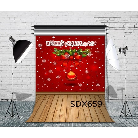 Image of GreenDecor 5x7ft Merry Christmas Christmas Photo Backdrops Studio Photography Backdrop Background Studio Props