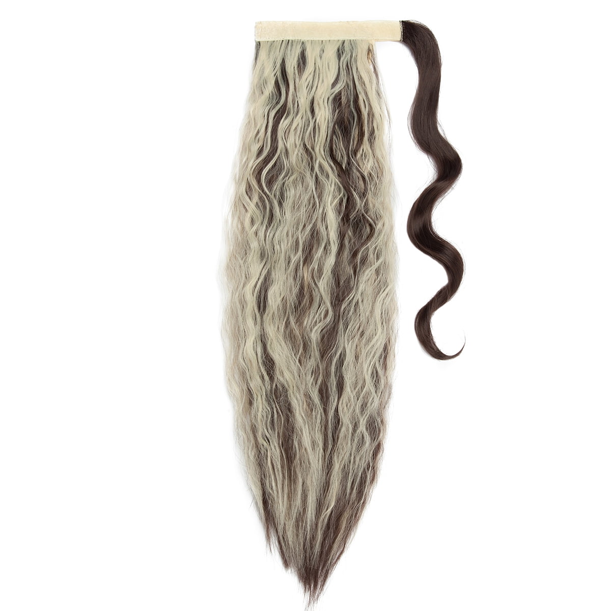 Snoilite Long Corn Wave Wrap Around on Ponytail Extension Synthetic