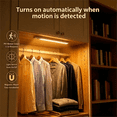 thumbnail image 2 of DAYBETTER Warm White Light Under Cabinet Lighting, USB Rechargeable Closet Lighting with Motion Sensor and Magnetic Strip for Wardrobe & Kitchen, Wireless Lighting, 5?Pack, 2 of 6