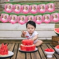 thumbnail image 3 of Pink Watermelon Theme Photo Banner Watermelon 1st Birthday Party Decorations for Baby Girls Summer Fruit Watermelon Monthly Photo Banner From Newborn To 12 Months, 3 of 7