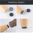 thumbnail image 3 of Furniture Felt Pads 56 PCS Furniture Nails Round Chair Leg Floor Protectors 5mm, 3 of 5
