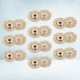 thumbnail image 4 of 10pcs 18mm Hollow Metal Snaps Snowflake Shaped Buttons Fasteners Press Stud DIY Sewing Accessories (Golden), 4 of 4