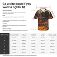 thumbnail image 4 of Fotbe Astronaut Exploring Mars Hawaiian Shirt for Men Unisex Summer Beach Casual Short Sleeve Cotton Linen Button Down Shirts-Large, 4 of 5