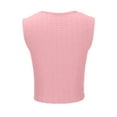 thumbnail image 5 of fatyb Womens Square Neck Crop Tops Smocked Sleeveless Tank Tops Solid Color Slim Going out Shirts Tee, 5 of 6