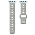 thumbnail image 2 of Sport Bands Compatible with Apple Watch Bands  42 (Series 1/2/3) /44/45/46/49mm, Soft Silicone Waterproof Adjustable Strap for Apple Watch Series 10 9 8 7 6 5 4 3 2 1 Ultra 2&1 SE,Greengray, 2 of 9