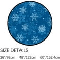 thumbnail image 3 of FREEAM Kids Round Nursery Area Rug 4 ft Christmas Snowflakes in Blue Colors Non Slip Play Mats for Kids Boys Girls Playing Room Living Room, 3 of 6