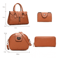thumbnail image 2 of Set 6 Bolsas Retro Clásica Para Dama Marron Malubero Bolso de hombro, 2 of 5