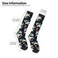 thumbnail image 2 of Yiaed Cartoon Sharks Print Great elasticity Adult Stockings Sports socks for Men and Women, 2 of 6