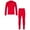 Red, variant on TiaoBug Kids Thermal Long Johns Set Underwear Long Sleeve Tops and Pants Warm Base Layer Set Blue 2-3