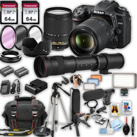 Nikon D7500 Kit with 18-140mm, 420-800mm Lenses, 128GB SD Card