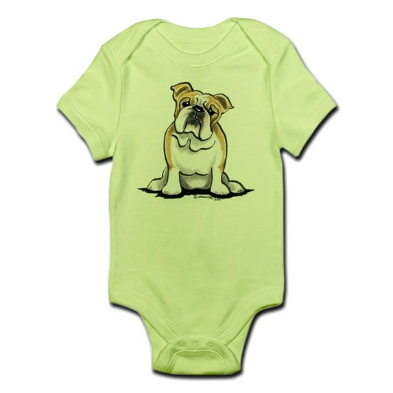 CafePress - Cute English Bulldog Infant Bodysuit - Baby Light Bodysuit