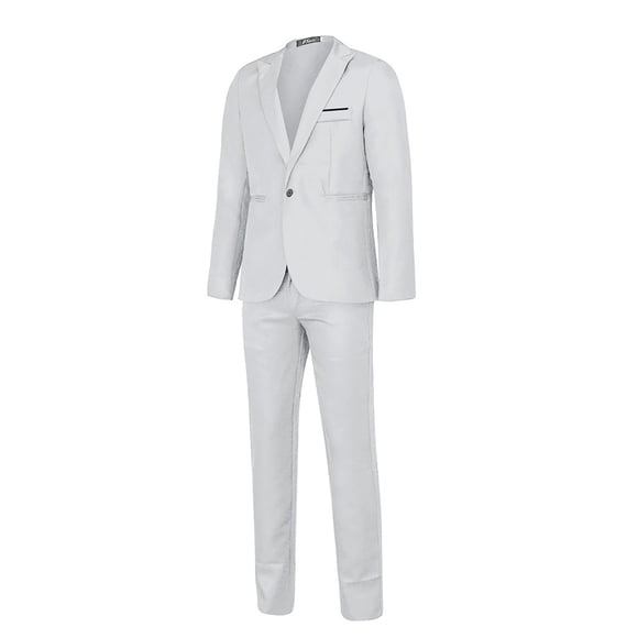 Clearance Sales Online Deals Men's Fashion Suit Jacket + Suit Pants Two-piece Suit