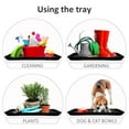 thumbnail image 4 of 3Pcs Washable Boot Tray Garden Shoe Plate Multifunctional Tray For Plants Pets Tools, 4 of 8
