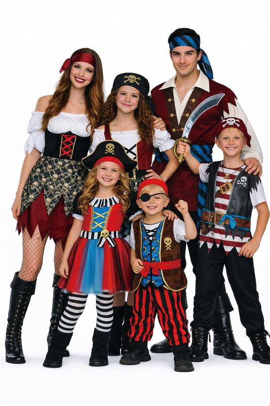 Pirate Cutie Family Matching Costume for Children, Girls, Medium (7/8), by Way to Celebrate
