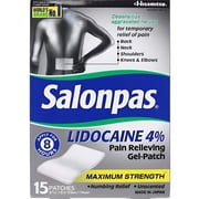 Salonpas Licodaine Pain Relieving Maximum Strength Gel Patch - 15 Patches