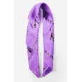 thumbnail image 2 of Bimba Purple Quotes Text Printed Pure Silk Scarf For Hair Neck Head Bandanas For Women 40 x 80 Inches, 2 of 6