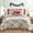 Cream, red, green, variant on Levtex Home - Holly Quilt Set - Full/Queen Quilt + Two Standard Pillow Shams - Christmas Trees - Teal Red Green White - Quilt Size (88x92in.) and Pillow Sham Size (26x20in.) - Reversible - Cotton