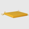thumbnail image 3 of WestinTrends Solace Outdoor Patio Kitchen Dining Chair Square Seat Cushions Set of 4, 16" x 15", Yellow, 3 of 3