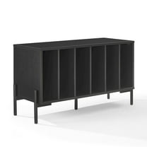 Crosley Furniture Greenwich Medium Record Storage Console In Black