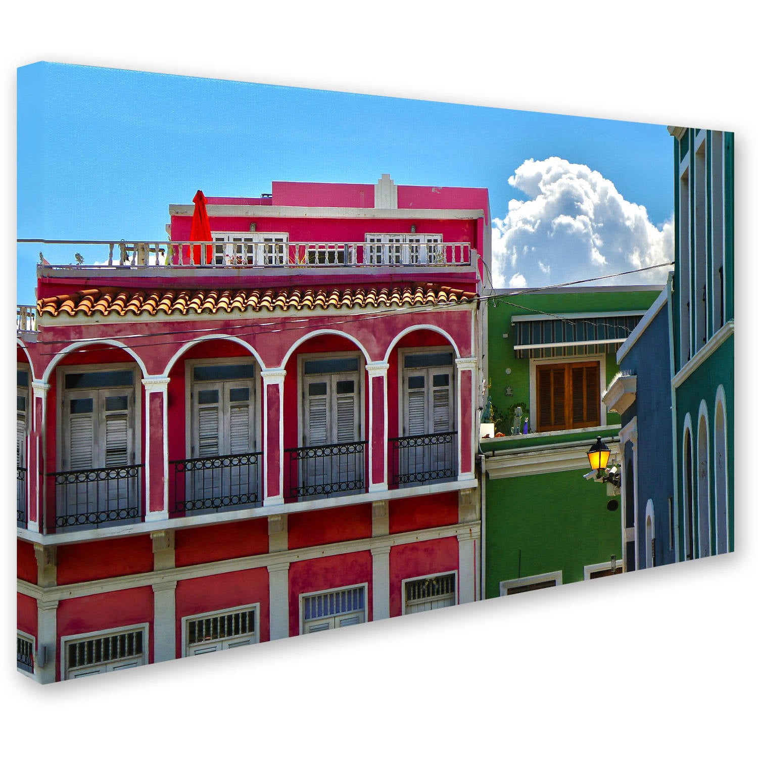 Trademark Fine Art "Old San Juan 10" Canvas Art by CATeyes