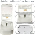 Elevon Automatic Cat Feeder, Gravity Food and Water Dispenser Bowl Set ...