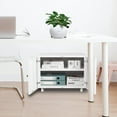 thumbnail image 3 of Miniyam Metal Garage Storage Cabinet with Wheels and Adjustable Shelves, White, 3 of 8