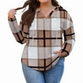 thumbnail image 3 of PINKSIR Womens Plus Size Hoodies Trendy Fall Fashion V Neck Oversized Sweatshirt Tops Clothes,Size 2X-4X, 3 of 7