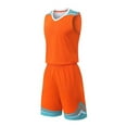 thumbnail image 5 of ATOGUTA Boys Tracksuit Size 4-14 Years Basketball Performance Set Youth Lightweight Basketball Tank Top and Track Shorts Orange, 5 of 5