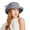 Grey, variant on Derby Hats for Women Large Flower Tea Party Outfit Elegant Church Hat Adjustable Wide Brim Fascinator Sun Hat Wedding Cocktail Bride Headband